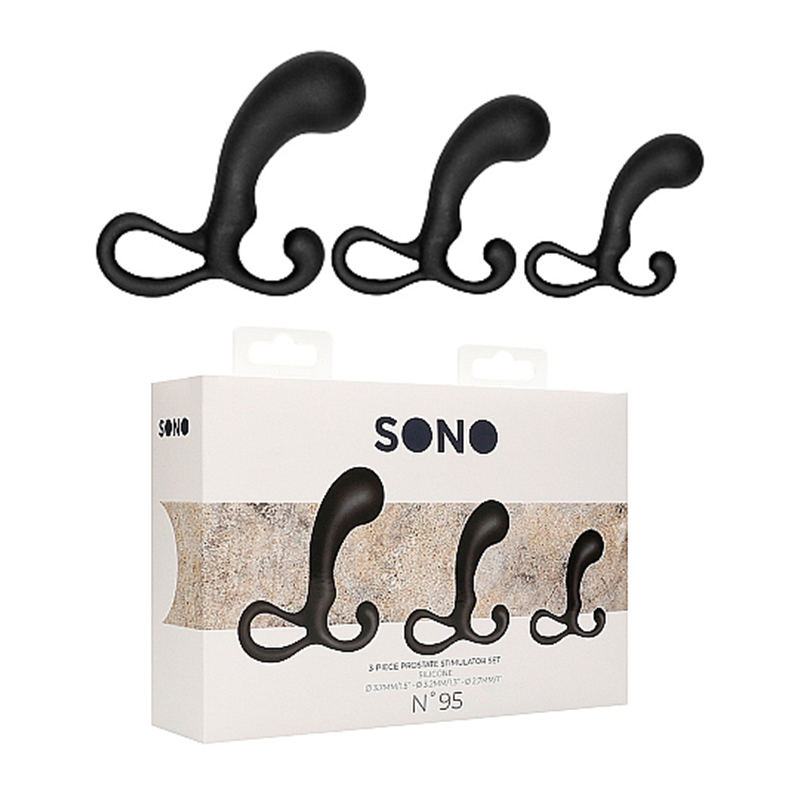 SONO 3-PIECE SILICONE P-SPOT STIMULATION SET