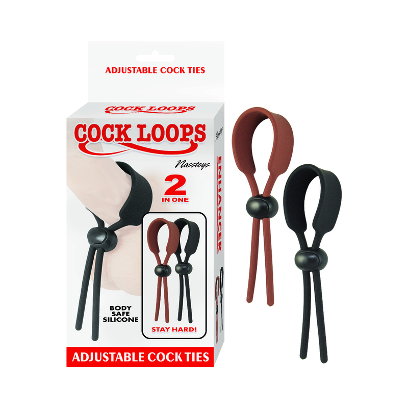 COCK LOOPS ADJUSTABLE SILICONE COCK TIES